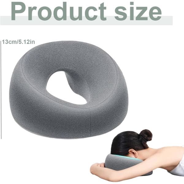 Face Pillow, O-shaped Comfortable Massage Headrest for Bed, Removable Massage Pillow Face Down for Women & Men