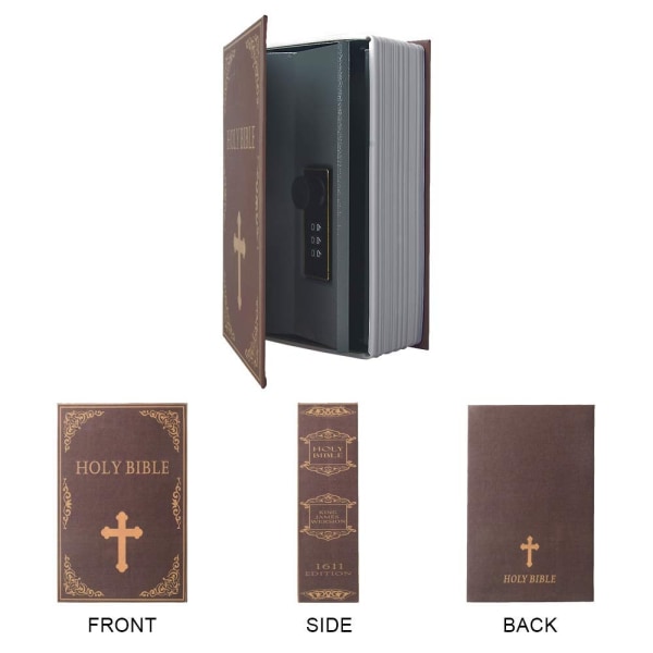 Diversion Book Storage Box Secret Dictionary Safe with Security Combination Lock/Key Hidden