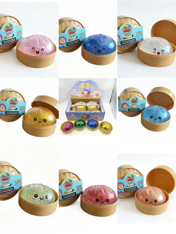 Salaperäinen Squishy Dumpling -puristuslelu (satunnaisesti valittu väri) Large