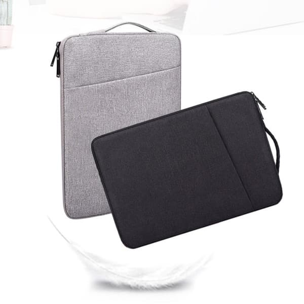 Vandtæt bærbar computertaske 13,3 14 15 15,6 tommer til iPad til Macbook Air Pro Bærbar computertaske Computermappe Sort Sort Black 15.6 inches