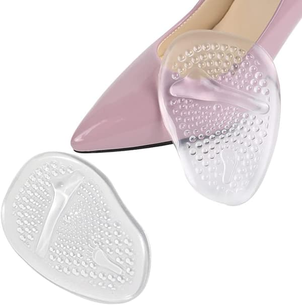 Halve puter innleggssåler, Plantar puter innleggssåler, Forfot silikon halv innleggssåle
