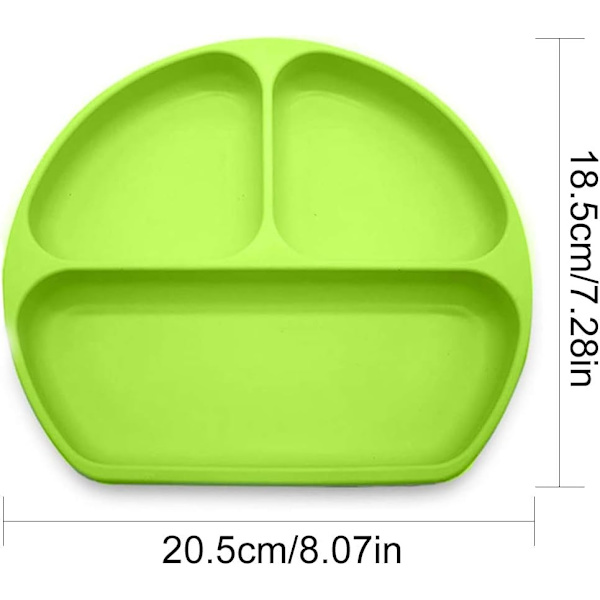 Sugkopp för barn, starka och absorberande halkfria placemats med 3 fack