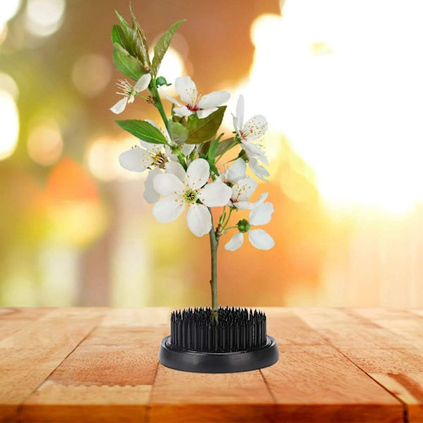 Svart rund japansk grodblomma för blomsterarrangemang, lämplig för exklusiv klubb, trädgård, hotell a