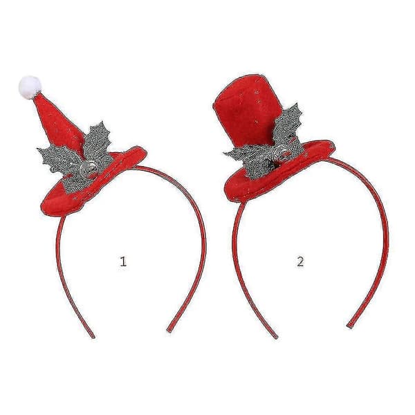 Jule-flosshatt hårbøyle nisselue hodebånd nyhet julefest-gave