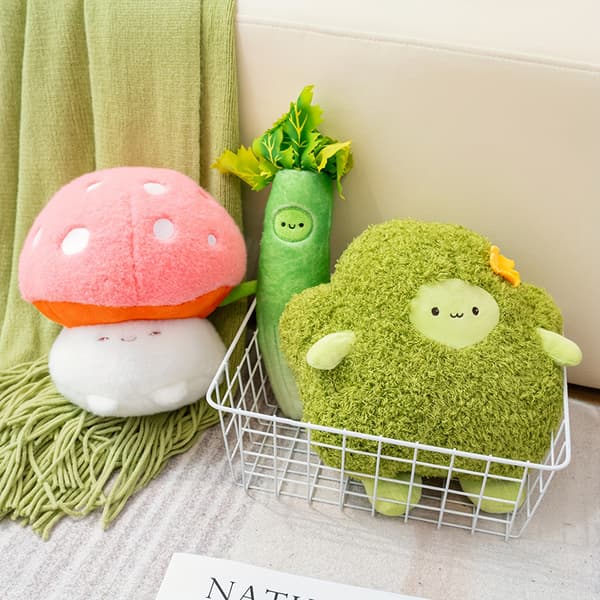 AKKUN Veggie Plush Toy Collection - Soft Polyester Filled Animals with Pumpkin, Potato Pumpkins