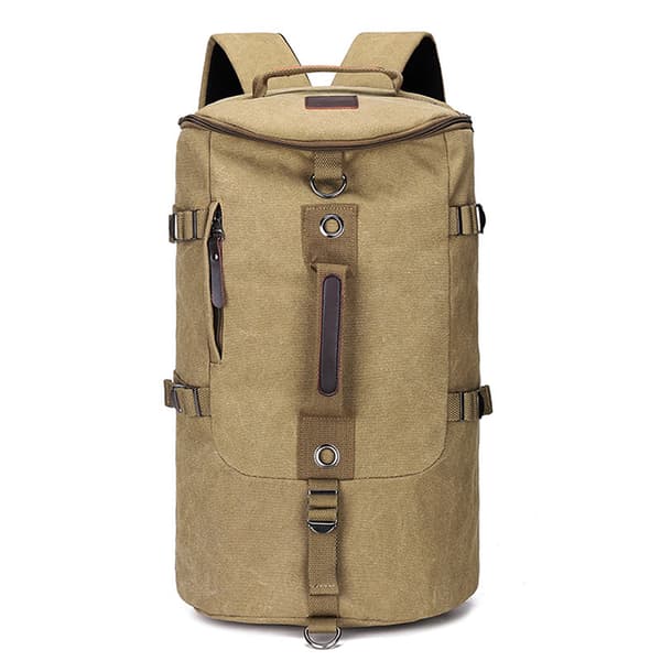 Khaki Hiking Backpack 49x29x32cm Large Capacity Military