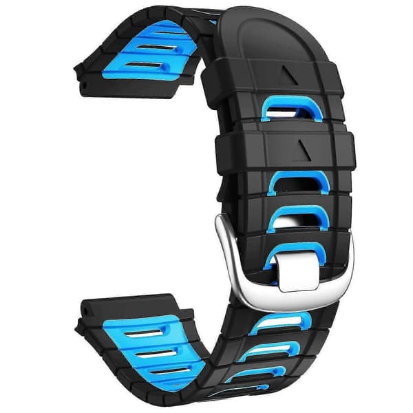 Sort og blåt erstatningsarmbånd med professionelt DualTone-design til Garmin Forerunner 920XT-rem