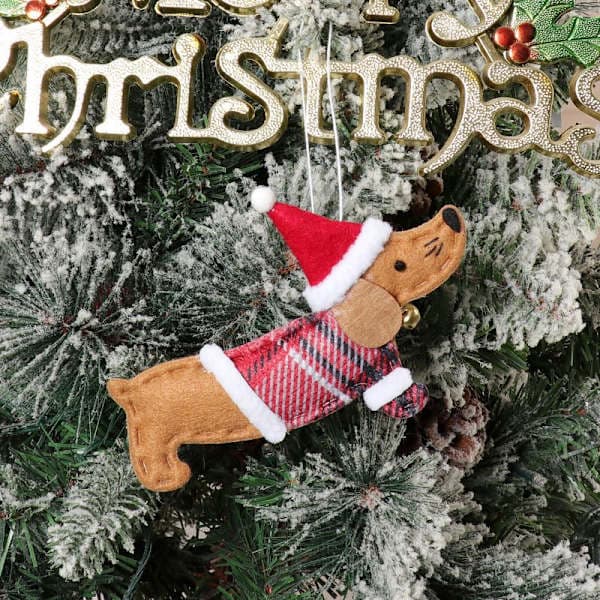 Julgransprydnader i Filt (5-delars set)