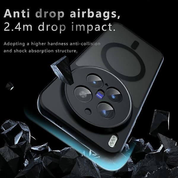 [LLC] Case for vivo X300 Pro 5G Compatible with MagSafe TPU + PC Matte Surface Touch Phone Case