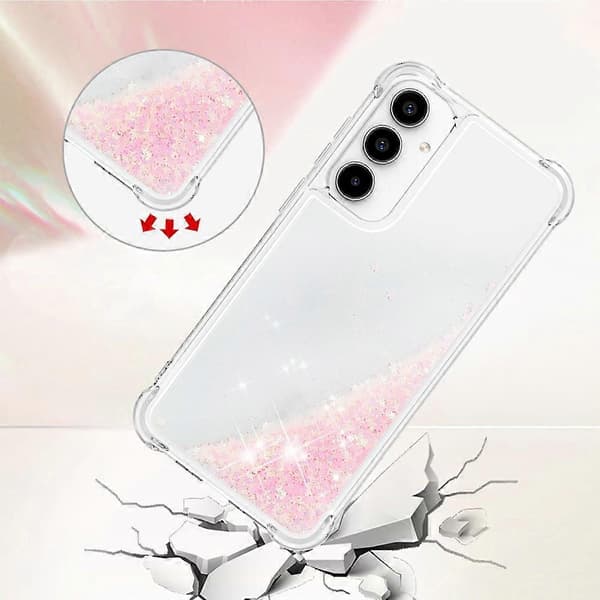 Til Samsung Galaxy A56 5G TPU-deksel Glitter Kvikkleire Støtsikkert Telefondeksel