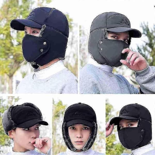 Varm vintermössa, vindtät skidmask för män