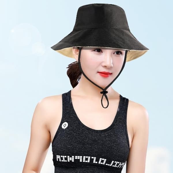 Hatt Solhatt Mesh Caps med bred brem - Lilla Lila purple