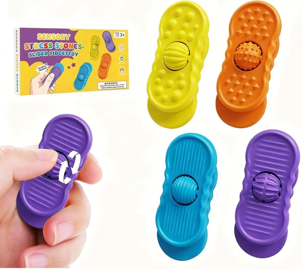 Fidgets til børn 4-pak sensorisk fidget-legetøj til autisme og ADHD, beroligende legetøj til angstlindring