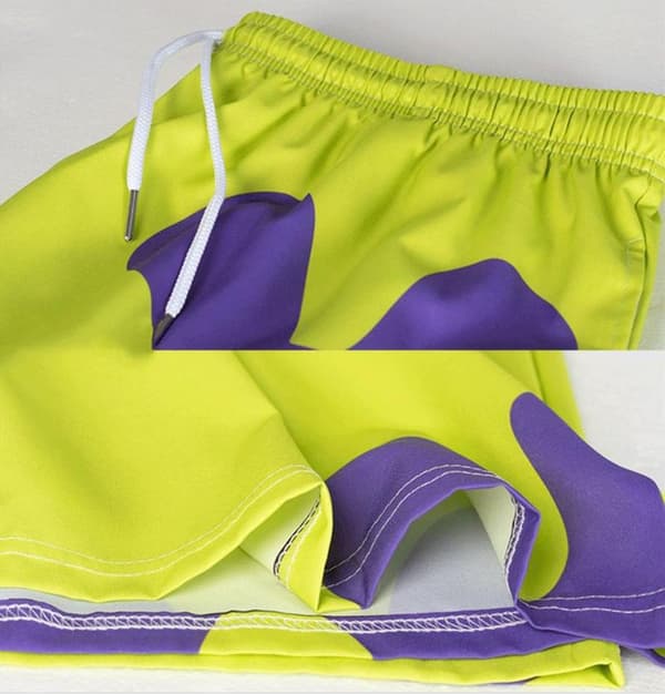 Badebukser til mænd, hurtigtørrende strandshorts, sort Black L