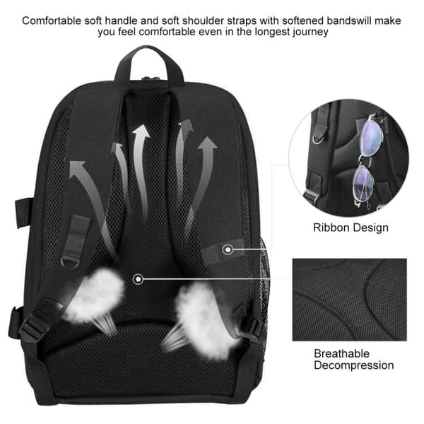 Camera Bag / Bag for Camera - Backpack for camera accessories Dark grey Dark grey Mörkgrå