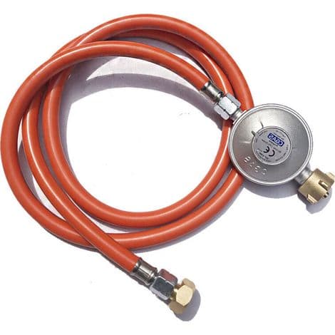 Gasregulator, 1,50 m gasslange, egnet til standard propan-/butanflasker