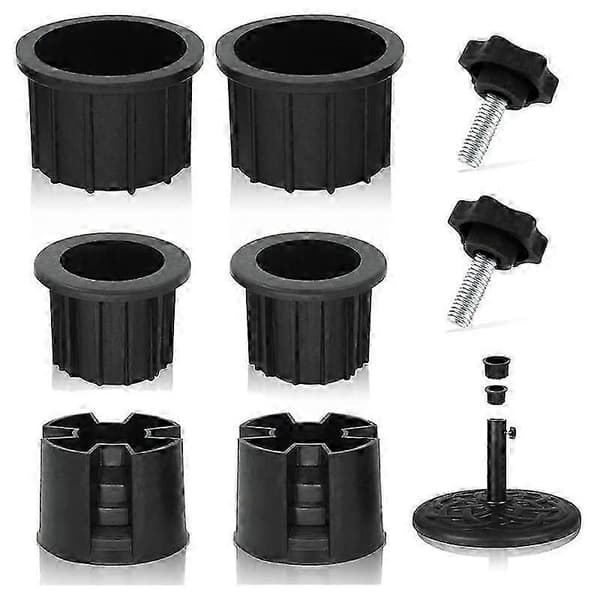 8 st Paraplybas Ställ Hål Ring Plug Skydd och Lock Uteplats Paraplyställ Ersättningsdelar Ställ Bas Stabilisator JP