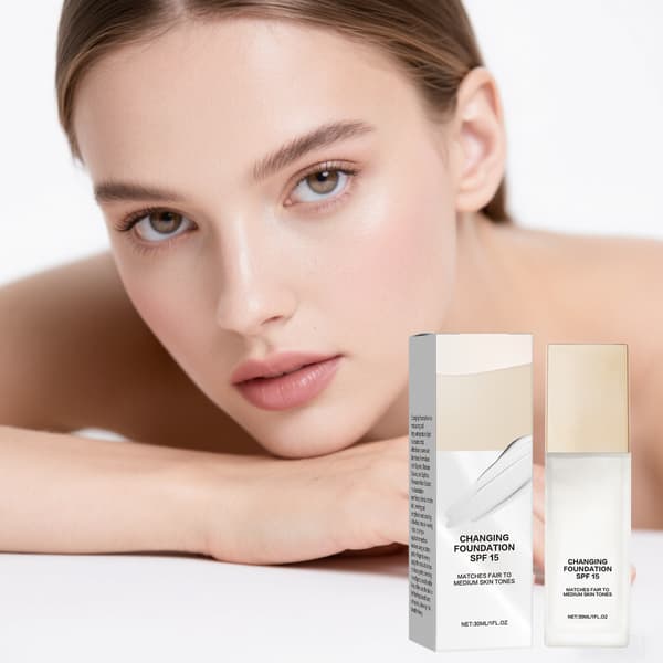 Color Changing Foundation Moisturizing Foundation, Concealing, Natural, Long-lasting Foundation 30ml
