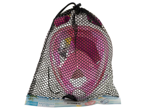 Heldekkende snorkelmaske - Snorkling 600 S/M Rosa