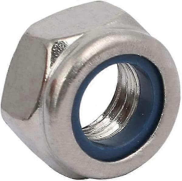 Låsmutter vänstergänga M8*1.25mm Metrisk gänga Silver Galvaniserad 50st