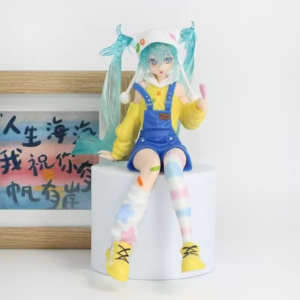 14 cm Hatsune Miku Kawaii Badedragt PVC Figur - Vocaloid samlerobjekt Actionlegetøj Gave With box