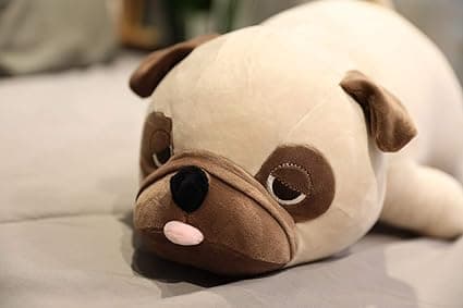 Bulldog - 50 cm - Blød og Fluffy Hvalpepude - Gave til DXGHC