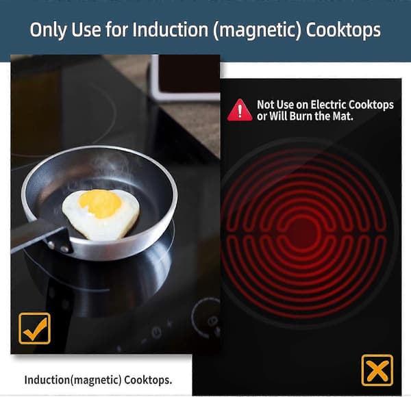 Large Silicone Induction Cooktop Protector Mat, 51.8 cm X 78 cm Induction Cooker Protector Magnetic Electric Hob Protector Anti-S