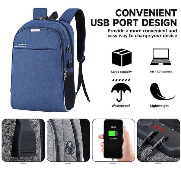 Laptop Backpack, Large Backpack, Travel Backpack, Carry-on Backpack, Anti-theft Backpack style6455