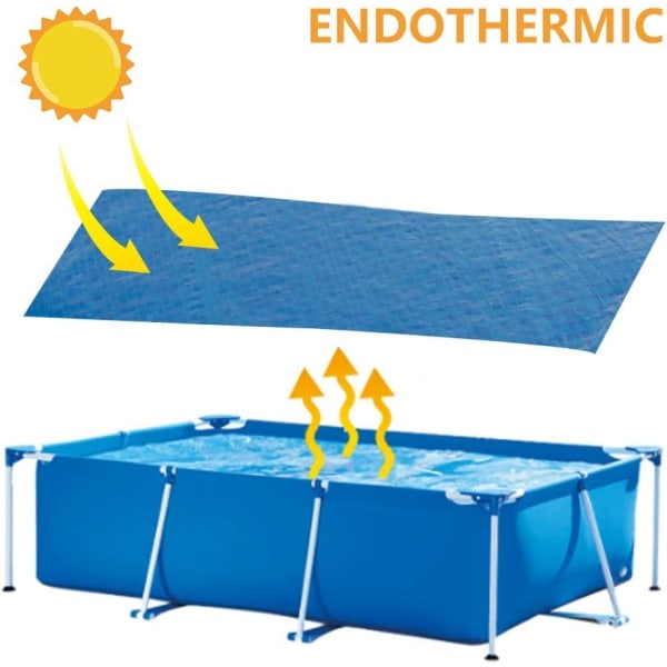 Poolskydd, rektangulärt poolskydd, runt poolskydd