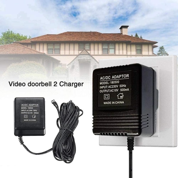 Nätadapter för Nest Hello videodörrklocka, videodörrklocka video intercom