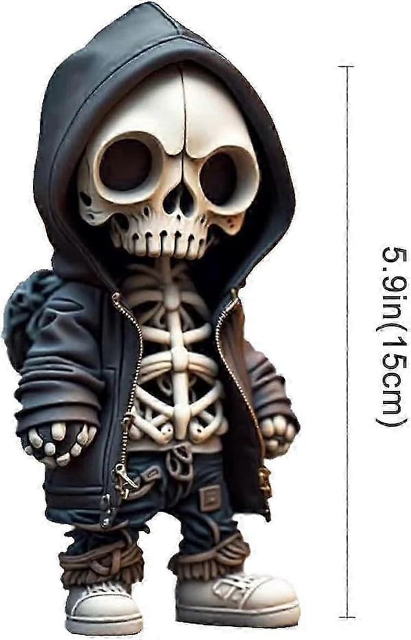 Skelettfigurer, Skallstaty Halloween Dekorationspresenter