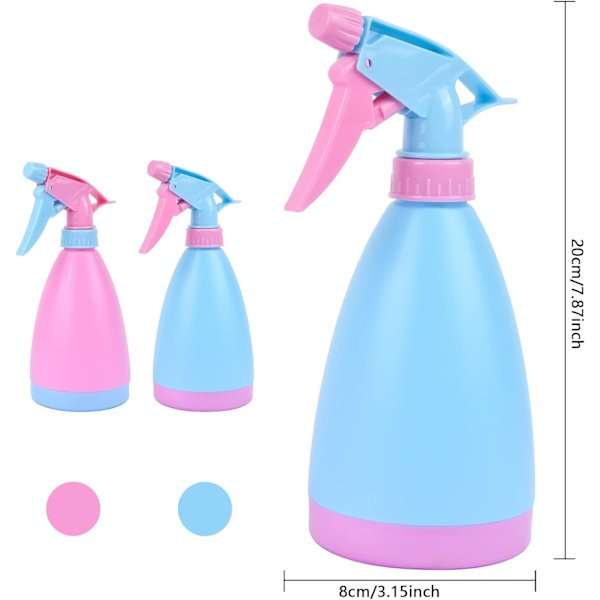 2-pack 500 ml tom sprayflaska, plastsprayflaska, plastsprayflaska, tom sprayflaska, påfyllningsbar