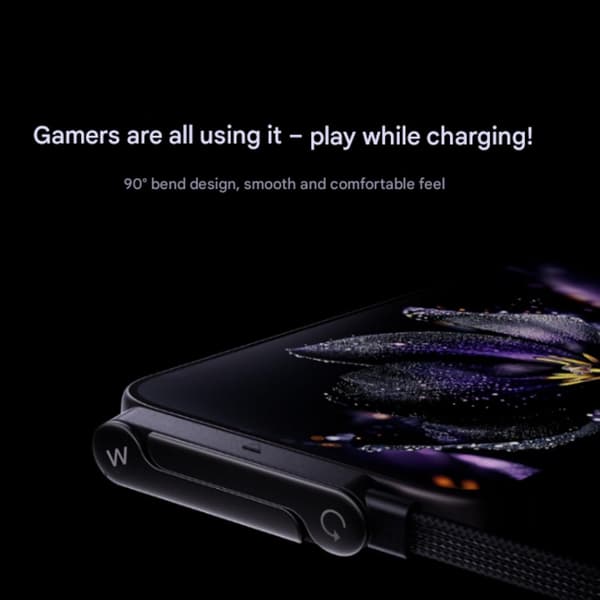 240w Braided Fast Charging Cable with Built-in Phone Stand