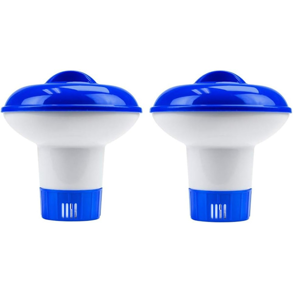 2-pack flytande bromdispenser för pool och spa, för inomhus- och utomhuspooler