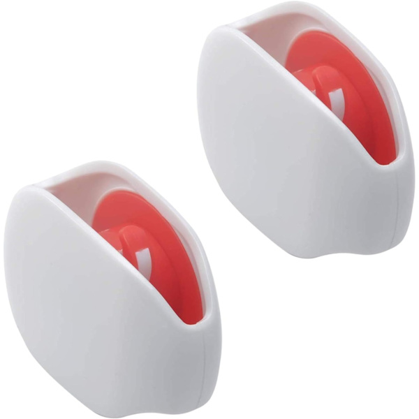 2-pack automatisk kabel- och rullförvaringsbox - 7,1 x 5,1 x 2,5 cm - Vit