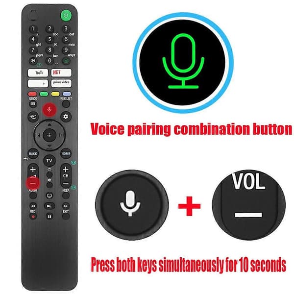 RMF-TX520E Bluetooth Voice Remote Control for Sony 4K 8K HD Smart TV Remote KD-65X80 KD-75X80J