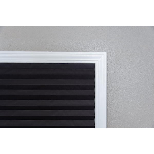 Shade 1617201 Original Blackout Plisserad Pappersgardin, 36 tum x 72 tum, 6-pack, Svart
