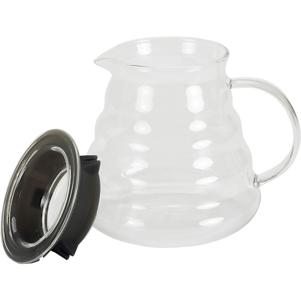 Kaffe Maskin Glas Range Kaffeebereiter, Hitzebeständige Kaffeemaschine, Klar, 600ml