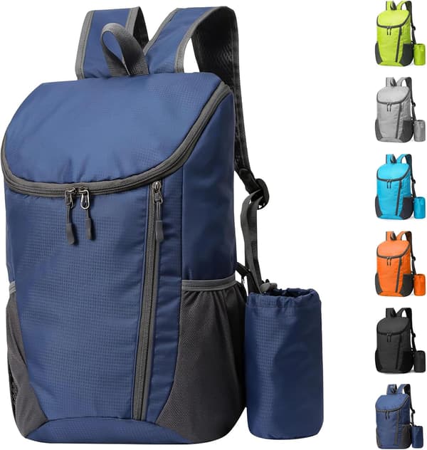 Lightweight Foldable Backpack, Small Hiking Backpack, Waterproof Packable Backpack for Men Women Kids, Durable Backpack for Outdoor Sports