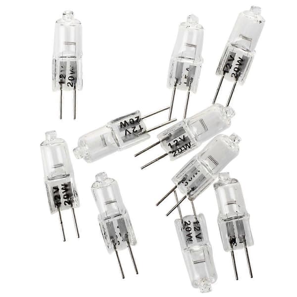 10 x G4 12V 20W Klar Halogen Kapsel Pære