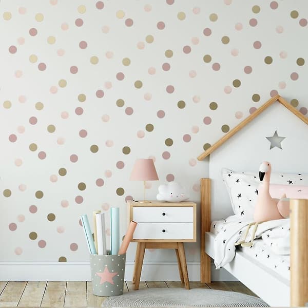 Polka dot tapet i rosa, Graham & Brown