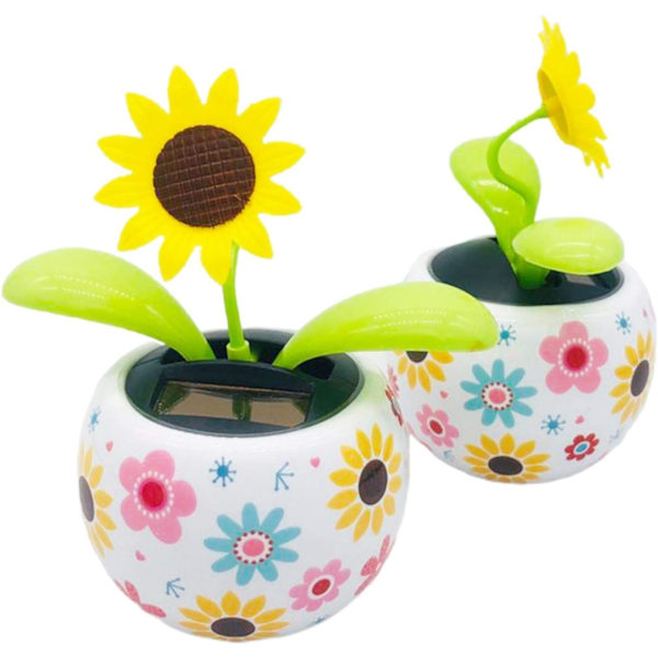 Solfjäderdansande blomma leksak, gungande dansare leksak mode sol automatisk gunga blomma