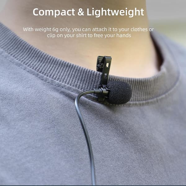 Lavalier Microphone for insta360 One X2 X3 / One R RS Action Camera 2 3 HIFI ONE R