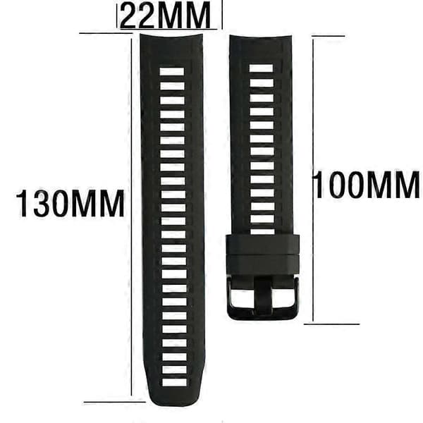 Urrem til Garmin Instinct Rem Silikone Erstatningsrem 22mm