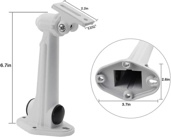 Vattentät Universell CCTV Säkerhetskamera Monteringsfäste för IP-kamera, aluminiumlegering