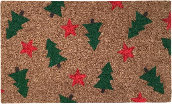 Julgran Jul Dörrmatta Patchwork Heminredning Halkfria Dörrmattor Inomhus / Utomhus / Entrédörr