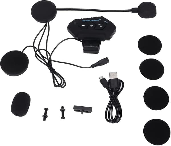 Hjälm Handsfree Bluetooth Intercom Headset Bt 5.0 Med Mikrofon, Automatisk Svarsfunktion T-x
