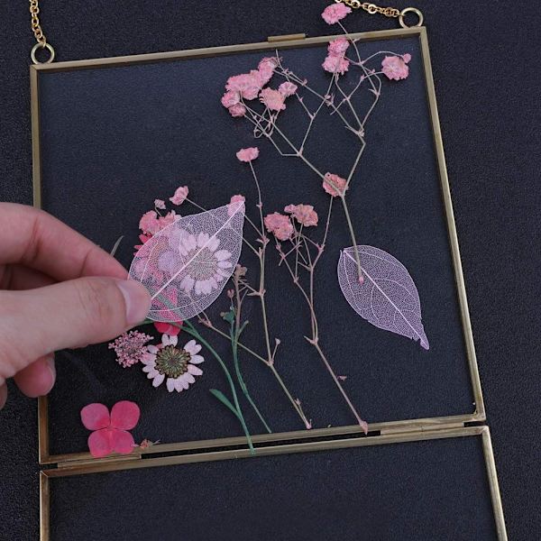 Väggmonterad glasram för pressade blommor - Glasram för foton, ramar, kort, affischer, certifikat