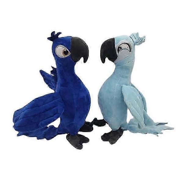 Rio 2 Papegoja Plyschleksak Tecknad Fylld Djurdocka 30cm Light blue
