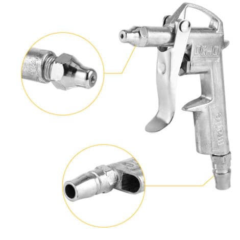Blåsepistol med lang dyse i legering for kompressor DG-10